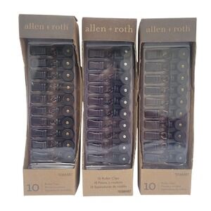 Allen Roth Roller Clips Bronze 10 Count Traverse Rods 3 Boxes66487